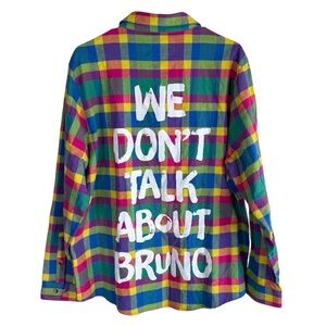 Cakeworthy Disney Encanto Flannel We Don’t Talk About Bruno Unisex Size Large